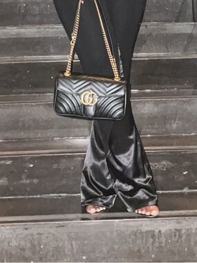 Black Gucci Medium Marmot Bag